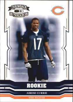 2005 Donruss Throwback Threads #177 Airese Currie Front