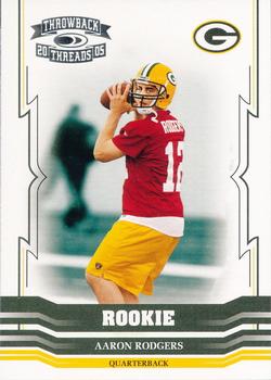 2005 Donruss Throwback Threads #192 Aaron Rodgers Front