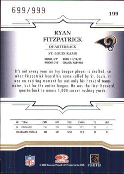 2005 Donruss Throwback Threads #199 Ryan Fitzpatrick Back