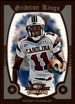 2009 Donruss Threads - College Gridiron Kings Framed Red #31 Kenny McKinley Front