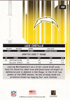2005 Leaf Rookies & Stars #108 Luis Castillo Back