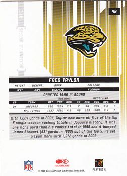 2005 Leaf Rookies & Stars Longevity #46 Fred Taylor Back