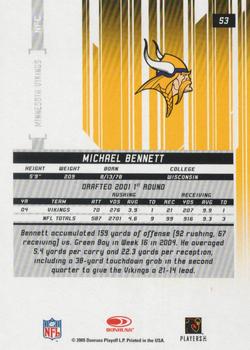 2005 Leaf Rookies & Stars Longevity #53 Michael Bennett Back