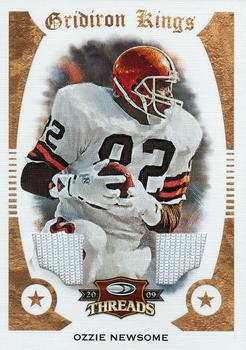2009 Donruss Threads - Pro Gridiron Kings Materials #39 Ozzie Newsome Front
