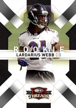 2009 Donruss Threads - Retail Rookies #165 Lardarius Webb Front