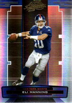 2005 Playoff Absolute Memorabilia #100 Eli Manning Front