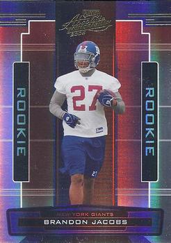 2005 Playoff Absolute Memorabilia #168 Brandon Jacobs Front