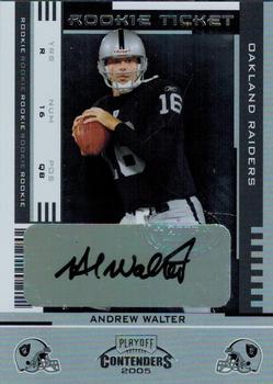 2005 Playoff Contenders #107 Andrew Walter Front