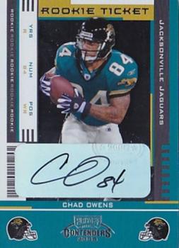 2005 Playoff Contenders #118 Chad Owens Front