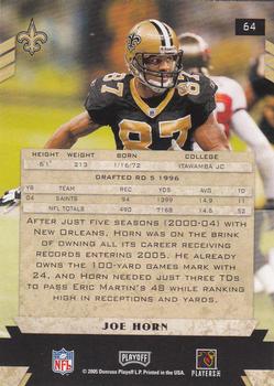 2005 Playoff Honors #64 Joe Horn Back