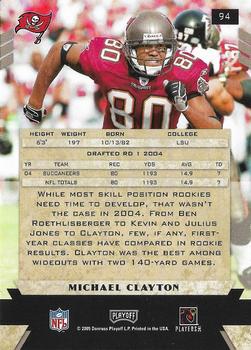 2005 Playoff Honors #94 Michael Clayton Back