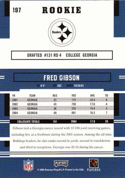 2005 Playoff Prestige #197 Fred Gibson Back