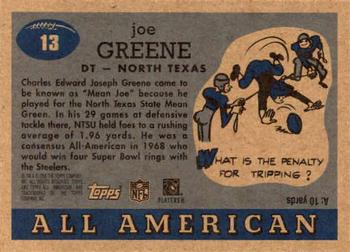 2005 Topps All American #13 Joe Greene Back