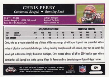 2005 Topps Chrome #59 Chris Perry Back