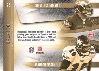 2009 Playoff Contenders - Draft Class Gold #25 Cornelius Ingram / Brandon Gibson Back