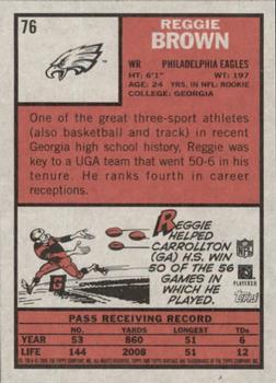 2005 Topps Heritage #76 Reggie Brown Back