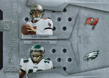 2009 Playoff Contenders - Round Numbers #8 Josh Freeman / Jeremy Maclin Front