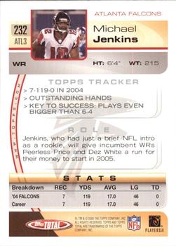 2005 Topps Total #232 Michael Jenkins Back