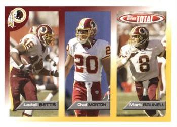 2005 Topps Total #368 Ladell Betts / Mark Brunell / Chad Morton Front