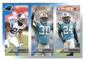 2005 Topps Total #405 Mike Minter / Ricky Manning / Colin Branch Front