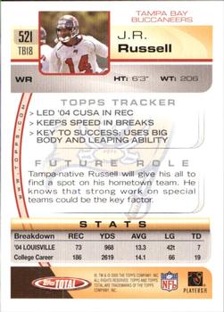 2005 Topps Total #521 J.R. Russell Back