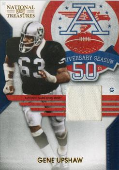 2009 Playoff National Treasures - AFL 50th Anniversary Materials #14 Gene Upshaw Front