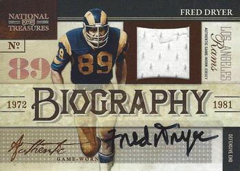2009 Playoff National Treasures - Biography Materials Signature #9 Fred Dryer Front