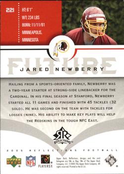 2005 Upper Deck Reflections #221 Jared Newberry Back
