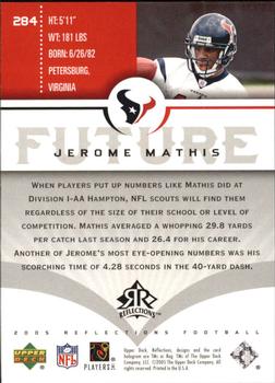 2005 Upper Deck Reflections #284 Jerome Mathis Back