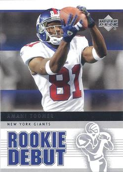 2005 Upper Deck Rookie Debut #66 Amani Toomer Front