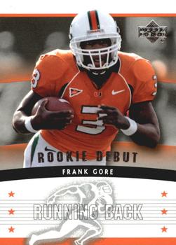2005 Upper Deck Rookie Debut #134 Frank Gore Front