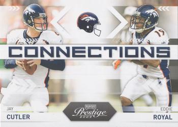 2009 Playoff Prestige - Connections #7 Jay Cutler / Eddie Royal Front