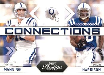 2009 Playoff Prestige - Connections #9 Peyton Manning / Marvin Harrison Front