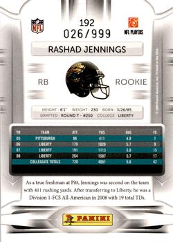 2009 Playoff Prestige - Draft Picks Light Blue #192 Rashad Jennings Back