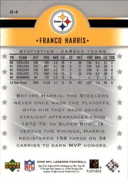 2005 Upper Deck Legends #84 Franco Harris Back