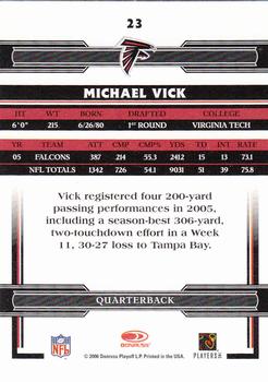 2006 Donruss Threads #23 Michael Vick Back