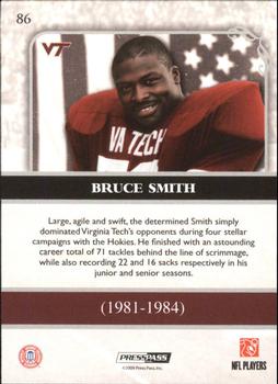2009 Press Pass Legends - Gold #86 Bruce Smith Back
