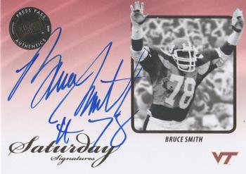 2009 Press Pass Legends - Saturday Signatures #SS-BS Bruce Smith Front
