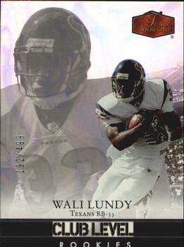 2006 Flair Showcase #162 Wali Lundy Front
