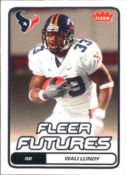 2006 Fleer #198 Wali Lundy Front