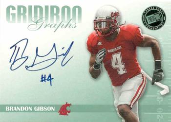 2009 Press Pass SE - Gridiron Graphs Green #GG-BG Brandon Gibson Front