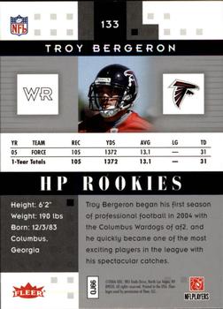 2006 Fleer Hot Prospects #133 Troy Bergeron Back