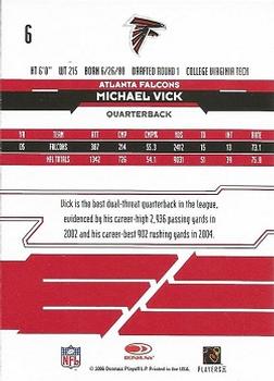 2006 Leaf Rookies & Stars #6 Michael Vick Back