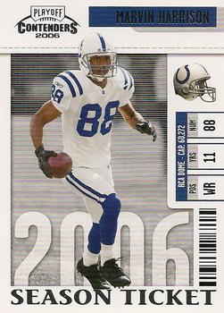 2006 Playoff Contenders #42 Marvin Harrison Front