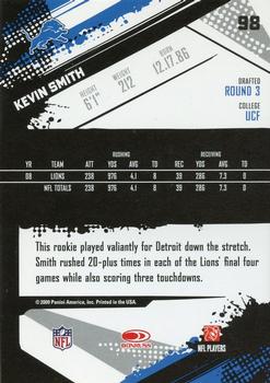 2009 Score - Glossy #98 Kevin Smith  Back
