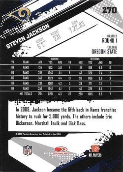 2009 Score - Glossy #270 Steven Jackson  Back