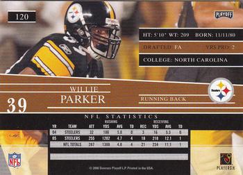 2006 Playoff Prestige #120 Willie Parker Back