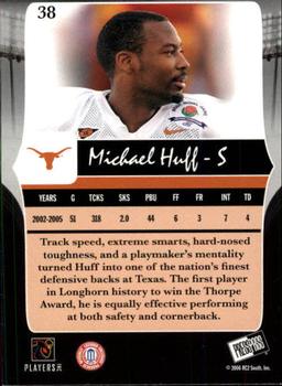 2006 Press Pass Legends #38 Michael Huff Back