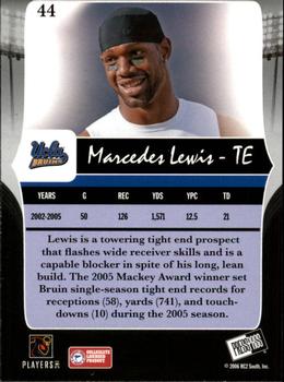2006 Press Pass Legends #44 Marcedes Lewis Back