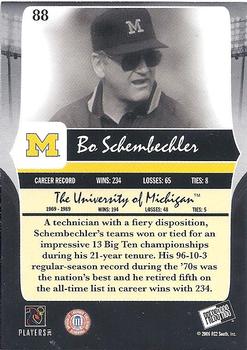 2006 Press Pass Legends #88 Bo Schembechler Back